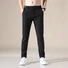 Men's Pants Spring Summer Men's Casual Pants Men's Thin Pants Slim Fit Work Elastic Waist Jogging Pants Men's Plus Size 28-38 230311