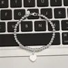 S925 sterling silver love bracelet bangle designer jewelry lovely blue pink red heart pendant tennis bracelets for women