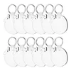 Keychains 12 st/set sublimering av tom värmeöverföring Key Chain Double-Side Printed MDF Keyrings Taggar med Split Rings R7RF