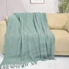 Couvertures doux couvre-lit canapé tapis chaud dormir tapisserie maison chambre Docor Style nordique Simple couleur unie couverture