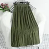 Skirts Spring And Autumn 2023 High Waist Mid Length Large Hem Skirt Pleated Pengpeng Umbrella Women