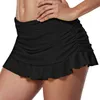 ملابس السباحة للسيدات سبعات السباحة ملخصات السباحة الصلبة السباحة السفلية Tankini Bikini Bottom Swim Skirt Build-in Brief Y2303