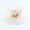 Wide Brim Hats Reversible Bucket Hat Kids Summer Cotton Sun Hat Cartoon Embroidery Toddler Baby Bucket Cap Boys Girls Fishing Hat P230311