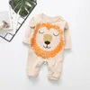 Rompers Zwy672 Baby Sticked Rompers Pure Cotton Babies Kläder Födda Baby Girls Knitting Princess Long ärms Autumn Jumpsuit 230311