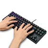 N K552 RGB لوحة المفاتيح الميكانيكية اللاسلكية 5.0 لوحة مفاتيح ألعاب Bluetoot