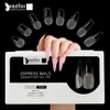 False Nails Beautilux Express Nails 552PCSbox Oval Stiletto Almond Square Coffin French False Fake Fake Off Gel Nail Tips American Capsule 230310