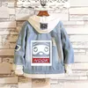 Hoodies masculinos Crossing Tom Nook Jean Hoodie Jaqueta Capuz Capuz Capel