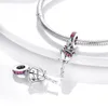 925 argento Fit Pandora Ciondoli originali Ciondolo fai da te Bracciali da donna Perline Colore Cartoon Personaggio anime Ciondoli per animali domestici Donne