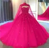 Quinceanera klänningar elegant sexig kappa älskling applikationer kristallboll klänning med plus size sweet 16 debutante fest födelsedag vestidos de 15 anos 39