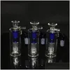 Tubi per fumatori Narghilè Bong 14Mm Adattatore a discesa Maschio Femmina 18Mm Raccoglitore di cenere Riciclatore Piattaforme petrolifere Dab Ciotola per acqua in vetro Bubbler Delive Dhoie