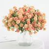 Decorative Flowers & Wreaths Artificial Simulation Hydrangea Fake Silk Flower Garden Small Lilac Beautiful Home Decoration Party