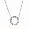 Pendentif Colliers Coeurs De Pendentifs Avec Or Rose Pour Les Femmes 925 Sterling Silver Link Chain Collier Fine Jewelry