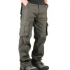 Men's Pants Men's Cargo Pants Mens Casual Multi Pockets Military Large size 44 Tactical Pants Men Outwear Army Straight slacks Long Trousers 230311