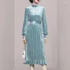 Casual Dresses Fashion Ladies Long Dress High Quality Velvet Women's Chic Woman Clothing Robe Female For Women Vestidos SL332