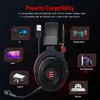 Kablolu Oyun Kulaklık Gamer E900/E900 Pro 7.1 PC/PS4/PS5/Xbox One için Surround Oyun Kulaklıkları Gürültü önleyici mikrofonlu