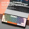 T60 russe/En Mini clavier mécanique de jeu 62 touches rvb type-c clavier de jeu filaire NKRO 60% claviers ergonomiques pour Gamer