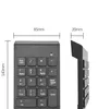 2.4G Wireless Numeric KeyPad Number Pad Keyboard 18 Keys USB Mottagare för Laptop Notebook Desktop Computer