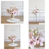 Fleurs décoratives Couronnes Superelevation Ladylike Fleur Artificielle Rose Blanc Magnolia Qualité Américaine D Dh5Vi