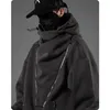 Sweats à capuche pour hommes unisexe fermeture éclair décoration pull à capuche décontracté fonctionnel pull à capuche confortable vêtements pour hommes Harajuku Hiphop