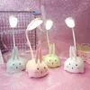 Table Lamps Cartoon Cute Pet Pig Charging Small Lamp LED Foldable USB Children Eye Protection Desktop Night Light Gift