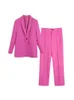 Ternos femininos Blazers Summer Casual Mulheres Pant Suits Sets 2 peças conjuntos sólidos Blazers Slim Blazers e calça feminina de duas peças Term roupas 230311