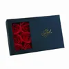 Jewelry Boxes Drop Ruby Gem Necklace Earrings Jewelry Suit Four Leaf Clover Jewlery For Party Wedding Eternal Life Flower Gift Box 230310