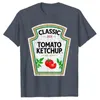 Damen TShirt Gelber Senf DIY Ketchup Bekleidung Gewürze Paare Gruppe Halloween Kostüm Geschenke Ästhetische Kleidung 230311