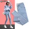 Jeans pour femmes couleurs noires jeans femmes donna stretch bottoms pantalon skinny pour femmes pantalons décontractés