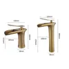 Rubinetti per lavabo bagno Cascata Rubinetti per lavabo lavabo Rubinetto freddo Miscelatore acqua da piano Rubinetto per lavabo monocomando in ottone cromato 230311