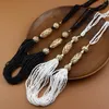 체인 Neovisson Trendy Moroccan Long Beads Necklace Womending Jewelry Sweeper 체인 알제리 수제 바디