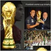 Altre forniture per feste festive Resina dorata Trofeo di calcio europeo Trofei di calcio Mascotte Fan Regalo Decorazione per ufficio Mestiere Drop De Dhklz