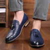 Abiti uomini in pelle formale per scarpe d'affari maschio geometrico Oxfords festa per matrimoni da uomo piatti casual appartamenti chaussure homme 2 20 bues s 0