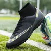 Dress Shoes ZHENZU Size 34-47 High Ankle Soccer Shoes AGTF Football Boots Kids Boys Ultralight Soccer Cleats Sneakers botas de futbol 230311