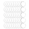 Keychains 50Pcs Acrylic Circle Blanks Clear Rounds With Hole 2 Inch Blank For Keychain Pendant DIY Jewelry Making