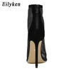 top Sexy High Heels Zipper Mesh Women's Boots Stiletto Summer Party Peep-Toe Sandals Club Pole Dancing Shoes 230306