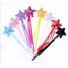 Supplimentos de brinquedos de Natal Princesa Fairy Wand Ribbon lantejas estrelas elf baton anjo magia stick halloween festas de festa decorações 13 dholc