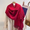 Scarves designer Cashmere like scarf women's classic letter thickened double faced fashionable versatile shawl YXGK