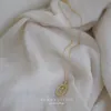 AFSHOR - Collana con ciondolo a forma di tulipano, in argento sterling, da donna, color oro, amore ed eterno, con bordo in pizzo, catena per clavicola da matrimonio, elegante, da donna, per feste, ragazza, regalo