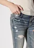 Jeans pour hommes Cool Rips Stretch Designer Distressed Ripped Biker Slim Fit Washed Motorcycle Denim Men s Hip Hop Fashion Man Pants 02 Duyae65
