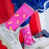 Women Socks Harajuku Style Autumn Winte Avocado Friesh Egg Pwan Fun Fashion Fashion Funder Funder Funder Funder Quirky Cotton Ladies SK25