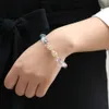 Bracelets la nouvelle série de cristal 8mm couleur fluorite Bracelet zircon tendance bracelet pour femme est populaire