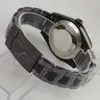 Orologi da polso Luxury 40mm Orologio meccanico da uomo Quadrante nero Vetro zaffiro Movimento MIYOTA Funzione data automatica