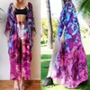 Traje de baño de las mujeres Verano Traje de baño de las mujeres Bikini Cubrir Sexy Beach Ups Gasa Vestido largo Elegante Traje de baño sólido túnica kaftan Y230311