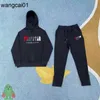 남자 tracksuits 하이 스트리트 trapstar tracksuit broidery 까마귀 스웨터 남자 여자 세트 정장 스웨트 팬츠 1008h22