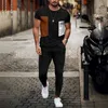 Tracksuits voor herenbroeken Set 2 -delige casual joggingpak mode streetwear man mannelijke oversized kleding comfortabel zomer tracksuit tshirt 230311