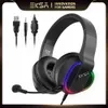 Casque de jeu E400 pour casque filaire PC Gamer casque supra-auriculaire avec microphone antibruit pour PS4/PS5/Xbox