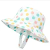 Bébé Seau Cap Double Face Réversible Fisher Chapeaux Enfants Dessin Animé Haut Rond Large Bord Pêcheur Chapeau Garçons Filles D'été Plage Caps Enfants Mode Accessoires LSK422