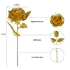 12PCS Artificial Gold Roses Flowers,Single Fake Silk Rose Flower with Short Stem Suitable for Family Wedding Party Decoration