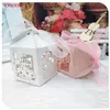 Подарочная упаковка 24pcs лазерная резка свадебная конфетка подарки ангель
