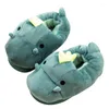 Slippers Autumn And Winter Women Cute Indoor Bag Funny Warm Cartoon Plush Ladies With Thick Bottom